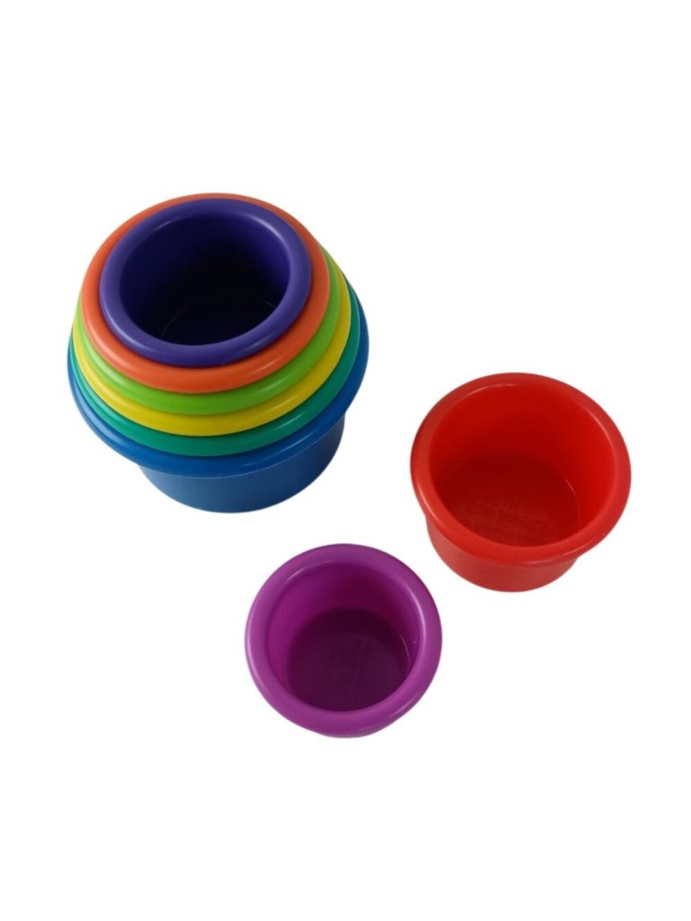 The First Years Stackable Colorful Count 8 Cups Baby Water Toy Bath